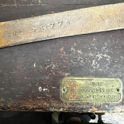 814 Antique Buff MFG. Co. Boston Surveyor Transit Level with Case