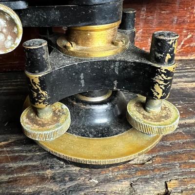 814 Antique Buff MFG. Co. Boston Surveyor Transit Level with Case