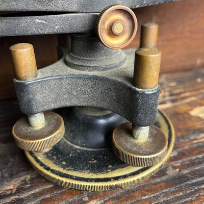 815 Antique Dietzgen Surveyor Transit Level with Case