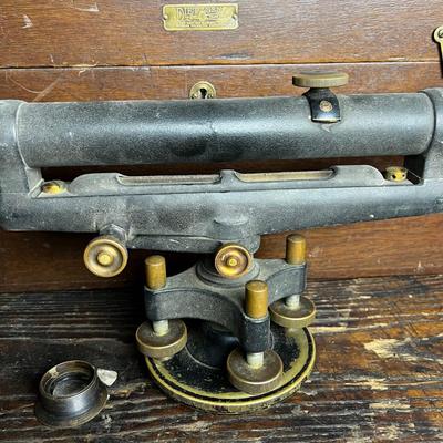 815 Antique Dietzgen Surveyor Transit Level with Case