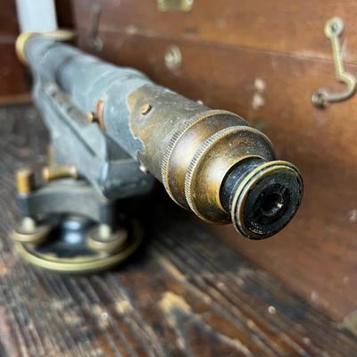 815 Antique Dietzgen Surveyor Transit Level with Case