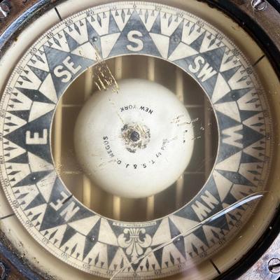 818 Antique Ritchie Compass with Stand