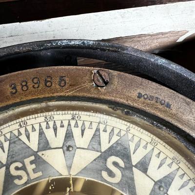 818 Antique Ritchie Compass with Stand