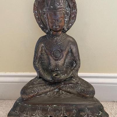 Antique Brass/ copper Guatama Buddha Statue