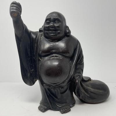 Vintage Smiling Buddha Statue / Heavy