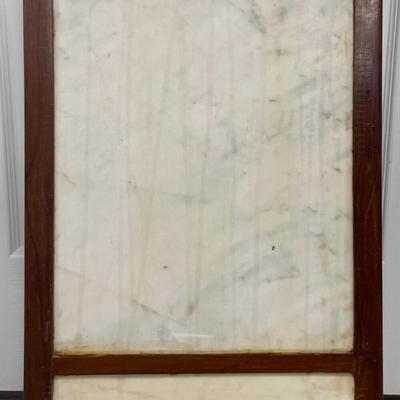 Vintage Chinese Emperor Hand oil Painting on Marble
