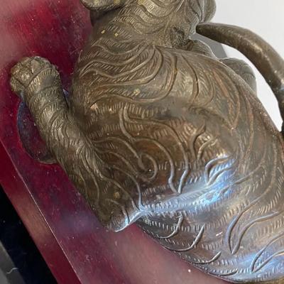 20th Century Japanese Bronze Tiger Figurine