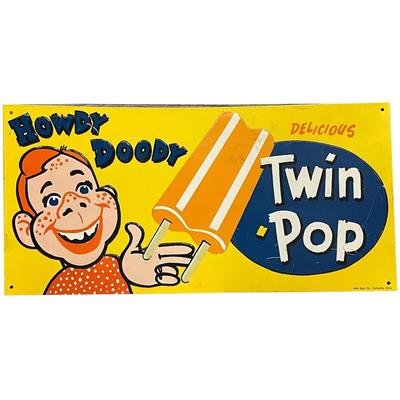 Howdy Doody Twin Pop Advertising Sign