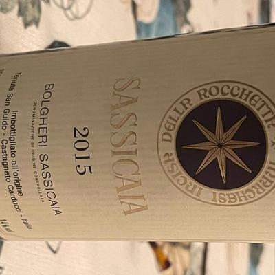 Bolgheri Sassicaia Unoppened Bottle 2015