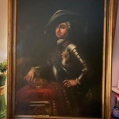 Large Framed 19th Century oil painting Portrait