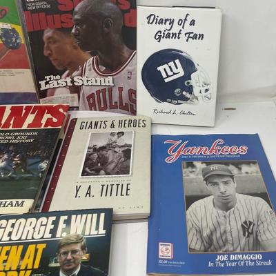 Sports Memorabilia Collection Six Books / Magazines/ Giants, Yankees, Jordan