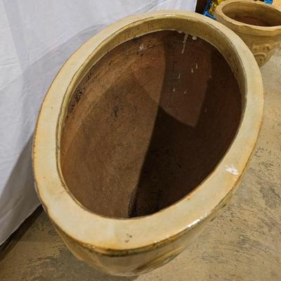 Large Ceramic Planters & Potting Mix (B-JS)