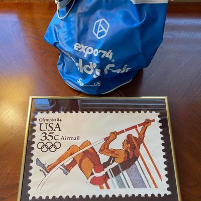 Vintage Olympic items, 1974 and 84
