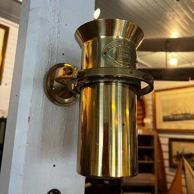 N823 Weems & Plath Annapolis Maryland Brass Yacht Vase