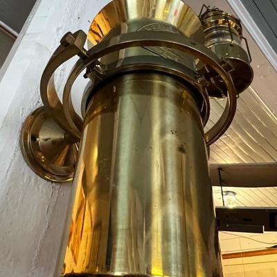 N823 Weems & Plath Annapolis Maryland Brass Yacht Vase