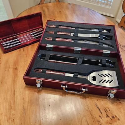 NIB Grill Set and Steak Knives (DR-DW)