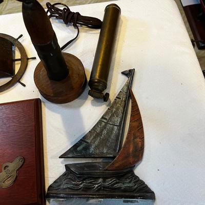 N832 Lot of Antique/Vintage Nautical Decor
