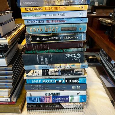 N834 Large Lot of Nautical Themed Books/Magazines