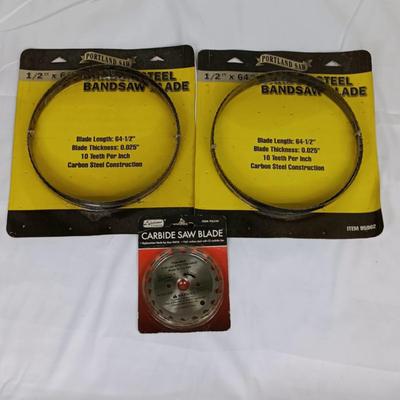 Lot of 3 Brand New Saw Blades