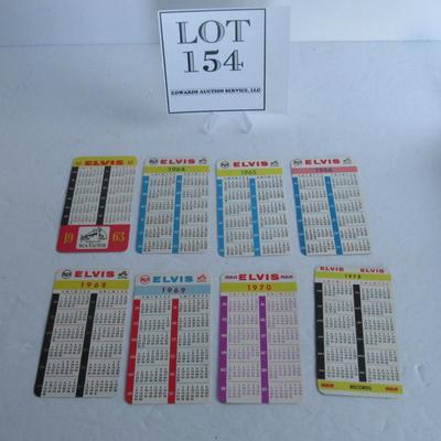 8 Older Elvis Calendar Cards, RCA Victor
