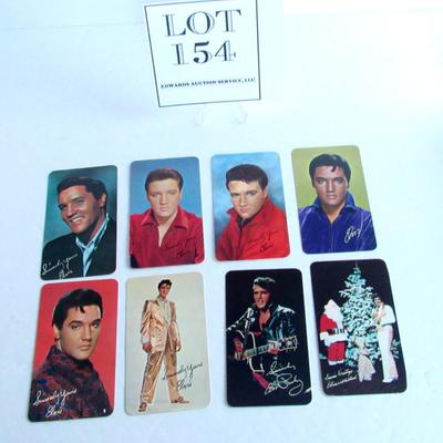 8 Older Elvis Calendar Cards, RCA Victor