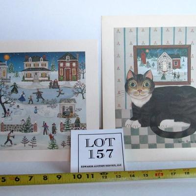 2 Older Prints by B Friess Baumer