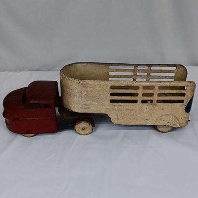 Vintage Tin Truck & Trailer