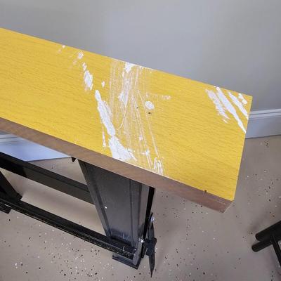 Two Central Machinery Foldable Sawhorses (G-JS)