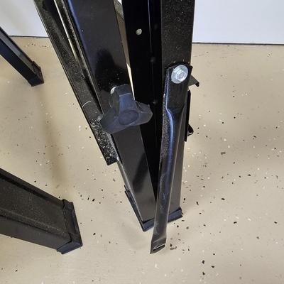 Two Central Machinery Foldable Sawhorses (G-JS)