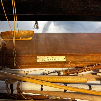 838 Antique 19th Century Clipper Ship Model 1851 Flying Cloud AS-IS