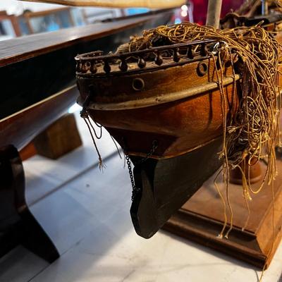 838 Antique 19th Century Clipper Ship Model 1851 Flying Cloud AS-IS