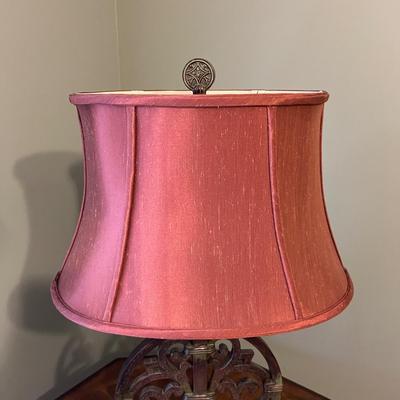 Ornate Metal Table Lamp (B3-RG)