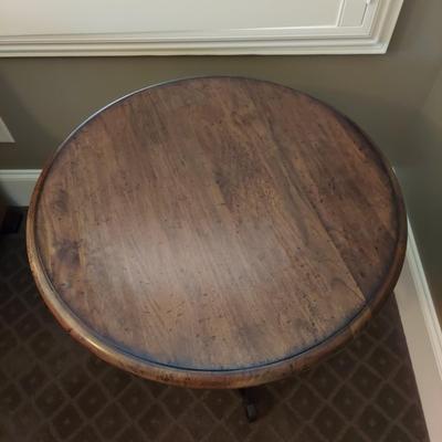 Round Side Table w/ Wrought Iron Base (P-BBL)