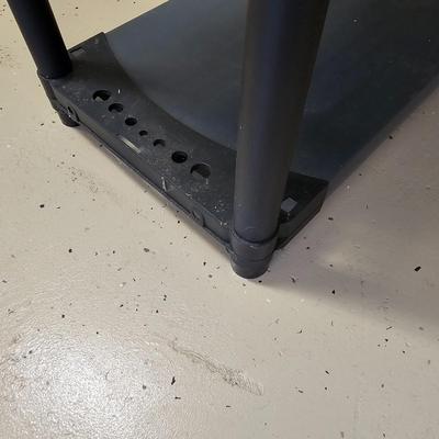 Pair of Plastic Storage Shelves (G-JS)