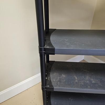 Pair of Plastic Storage Shelves (G-JS)
