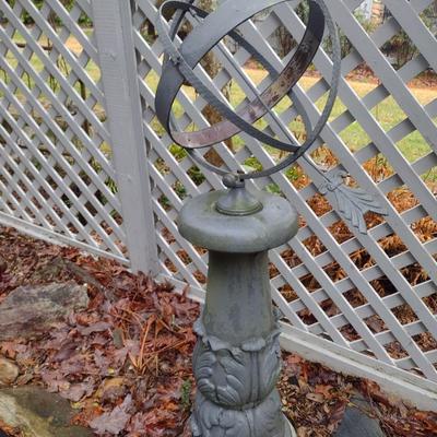 Concrete and Metal Garden Armillary