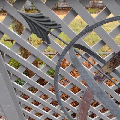 Concrete and Metal Garden Armillary