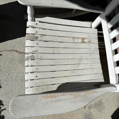 Wood Porch Rocking Chairs (2) ( See Description)
