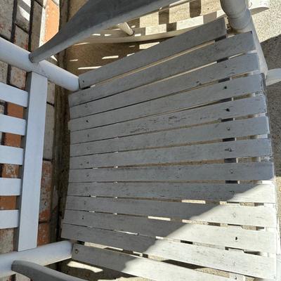 Wood Porch Rocking Chairs (2) ( See Description)