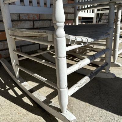 Wood Porch Rocking Chairs (2) ( See Description)