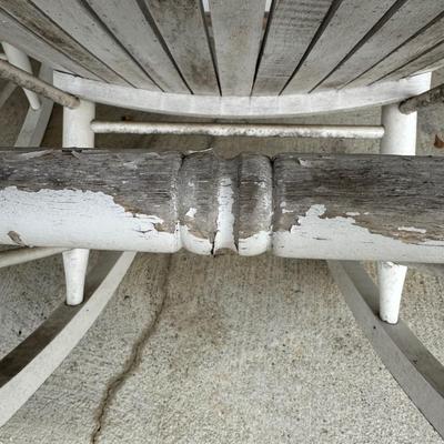 Wood Porch Rocking Chairs (2) ( See Description)