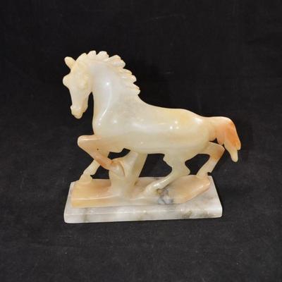 Beautiful Vintage Agate Horse Sculpture