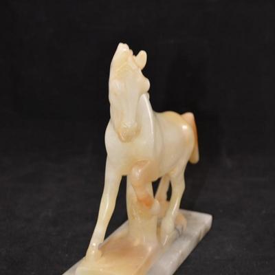 Beautiful Vintage Agate Horse Sculpture