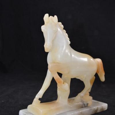 Beautiful Vintage Agate Horse Sculpture