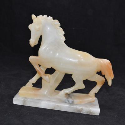 Beautiful Vintage Agate Horse Sculpture