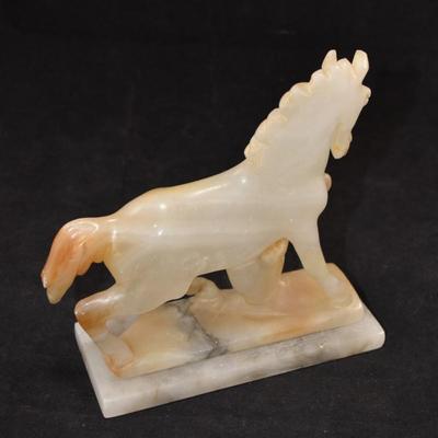 Beautiful Vintage Agate Horse Sculpture