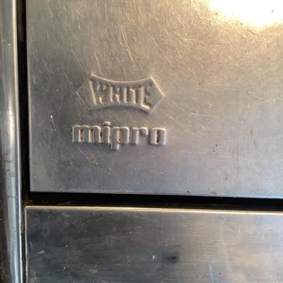625 Two Vintage Industrial Metal Waste Can