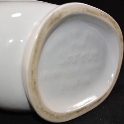 Vintage Shreve White Ceramic Gurgling Fish Pitcher