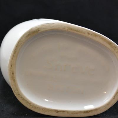 Vintage Shreve White Ceramic Gurgling Fish Pitcher