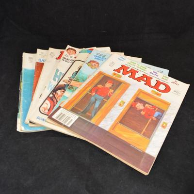 Lot of 6 1976-77-78 MAD Magazines and 1st Issue Parody